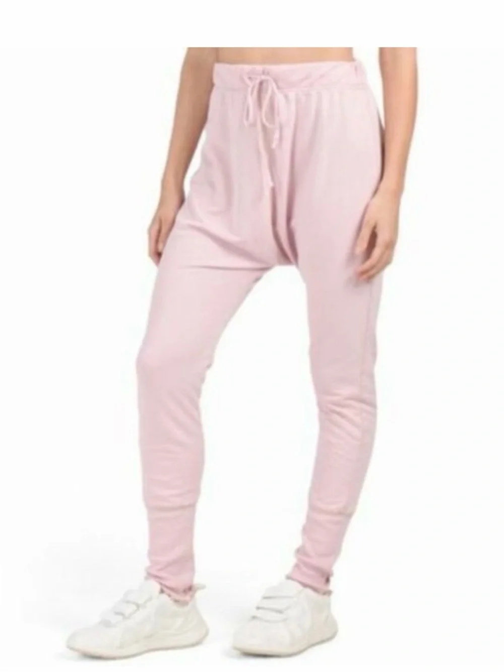 Free People Intimately Cozy All Day Harem Joggers Daytime Fireworks Med GUC Pink
